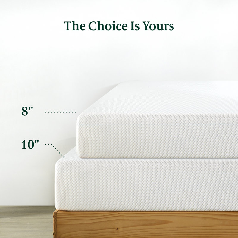 Zinus Green Tea 10" Medium Memory Foam Mattress & Reviews Wayfair